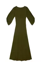 Khaki green gown  image
