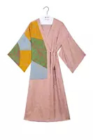 Kimono patchwork con scene orientali image