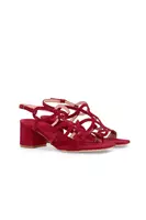 Ruby Red Suede Sandals image