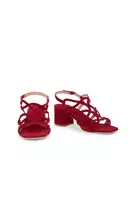 Ruby Red Suede Sandals image