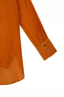 Cinnamon brown voile oversized shirt  image