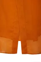 Camicia oversize in voile marrone cannella image