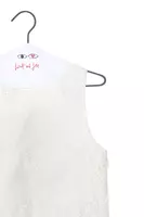 Mini abito bianco smanicato ricamato image