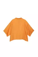 Dusty orange oversized voile shirt  image