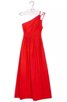 Fire Red Asymmetrical Dress  image