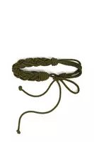 Cintura in corda intrecciata verde salvia image