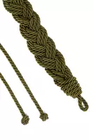 Cintura in corda intrecciata verde salvia image