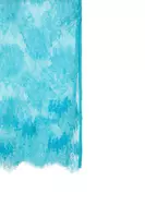 Aqua blue floral lace pencil skirt image