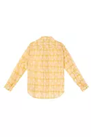 Sunny yellow fern print shirt  image