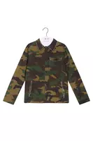 Oversized camouflage print jacket  image