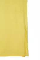 Acidic yellow knit tunic dress  image