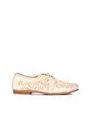 White Hand Carved Leather Brogues  image