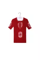 Pomegranate red tie dye ribbed sweater  image
