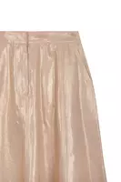 Metallic linen maxi skirt  image