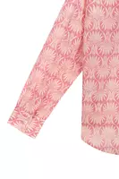 Rose pink fern print shirt  image