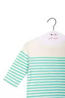 Mint green striped t-shirt  image
