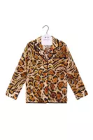 Giacca camicia in voile animalier image