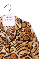 Giacca camicia in voile animalier image