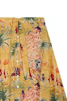 19th Century southern France scene printed skirt  image