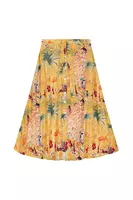 19th Century southern France scene printed skirt  image