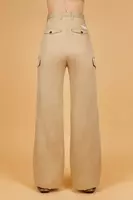 Pantaloni cargo beige image