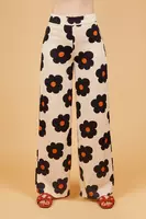 Abstract floral print trousers  image