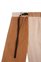Tawny Brown and Beige Mixed Striped Trousers  image