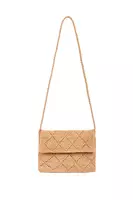 Raffia Geometric Crossbody Bag  image