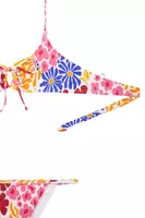 Tropical floral print bikini set  image