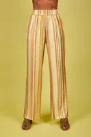 Golden striped trousers  image