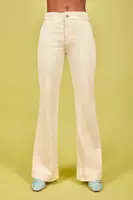 Ivory jeans with braided waistband  image