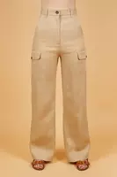 Pantaloni cargo beige image