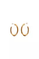 Oval Hoop Earrings  image