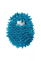 Bright aqua spiky shibori bag image
