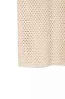 Ivory open crochet mini dress image