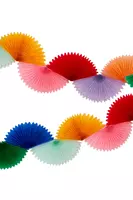 Rainbow Honeycomb Fan Garland image
