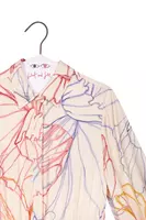 Multicoloured Abstract Floral Shirtdress  image