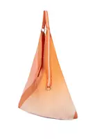 Peach and pale pink ombré pleated bag  image