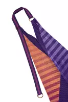 Borsa plissettata a righe ombré viola image