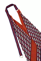 Terracotta and grape pleated bag  image