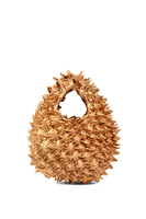 Gold spiky shibori bag image