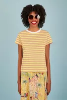 Sunny yellow striped t-shirt  image