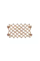 Golden Geometric Metallic Bracelet  image