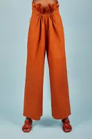 Cinnamon brown parachute trousers  image