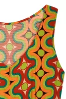 Sleeveless swirl print jumpsuit  image