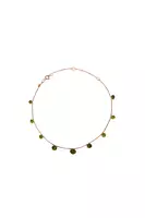 Sparkly short apple green necklace  image