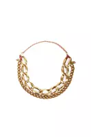 Statement double chain necklace  image