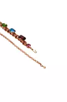 Sparkly multicoloured chain necklace  image