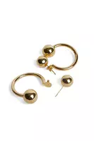 Hoop and orb earrings  image