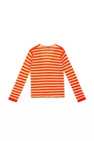 Bright orange and white stripe sweater image